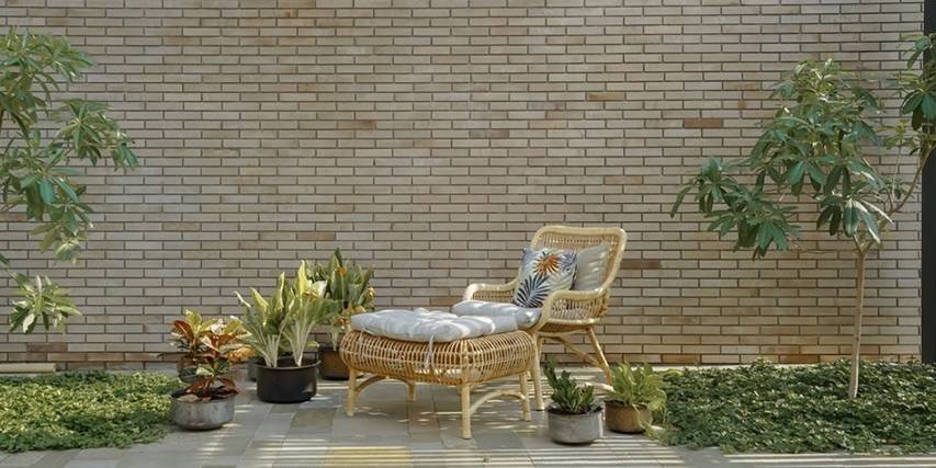 Natural stone bricks for wall cladding and elevation
