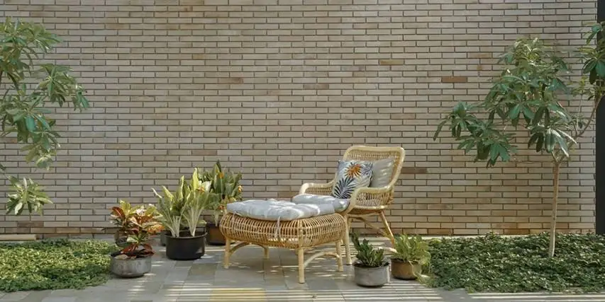 Natural stone bricks for wall cladding and elevation